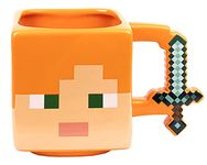 Minecraft - Mug Ceramic Mug - 650ml Capacity - Alex Mug - Novelty Mug - Coffee Mug - 3D Game Merchandise Game Merchandise