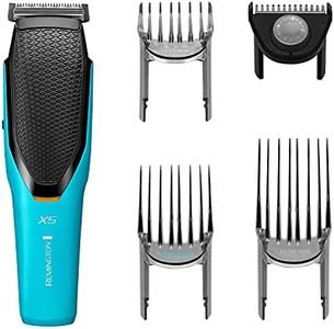 Remington Power-X5 Hair Clippers with Japanese Steel Blades (Cord/Cordless, 75-Minute Usage, Precision Control, 72 Cutting Lengths (0.5-35mm), 3 Comfort Glide Combs (3-35mm), Micro Fade Comb) HC5000