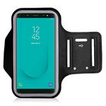 KP TECHNOLOGY Galaxy J6 2018 Armband - for Running, Biking, Hiking, Canoeing, Walking, Horseback Riding and other Sports (BLACK)