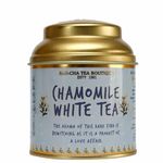 Sancha Chamomile White Tea | 25g Loose Leaf | Silver Needle White Tea with Chamomile Blossoms | Floral & Smooth