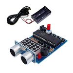 AONTOKY Ultrasonic Ranging Alarm Learn to Solder Electronics Kit for Soldering Practicing DIY Kit with HC-SR04 Ultrasonic Sensor Module