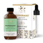 AVD Organics Peppermint Essential Oil - 100% Pure and Undiluted Mentha Piperita Oil | Peppermint Oil for Diffuser, Relaxation, Focus - 3.38 fl. Oz