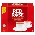 Red Rose Orange Pekoe Tea - 144 Count (Pack of 1), Premium Black Tea, Rich and Smooth Flavour, Caffeinated