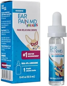 Eosera® Ear Pain MD® for Kids - Pain Relieving Drops with 4% Lidocaine 12.5mL | Doctor Recommended | Fast-Acting | Temporary Pain Relief