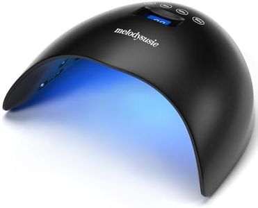 MelodySusie 48W UV LED Nail Lamp, Professional Nail Dryer for Gel Nails Polish with 4 Timers Fast Curing, P-Plus24T UV Light for Nails with Auto Sensor for Home Gel Nail Art Manicure, Black