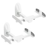 AVF Traditional Steel Side Clamping Speaker Mounts in White (Set of 2)