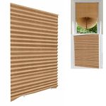 Temporary Blinds for Windows,No Drill Blinds Stick on Curtains Blinds for Bedroom Kitchen Bathroom Windows,Light Filtering Privacy Protection,Easy to Cut and Install with 2 Clips,HxW(150x60CM)