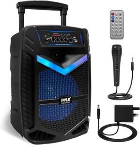 Pyle Bluetooth Karaoke Machine – 1200W Portable Speaker System