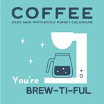 Coffee: Mug-nificently Punny Calendar | 2025 Wall Calendar | 12" x 24" | Marble City Press | Funny Humor Calendar with Puns, Jokes, Dad Jokes, Caffeine Caffeinated