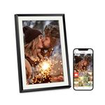 Digital Photo Frame 10.1 Inch WiFi 32GB Memory, Digital Picture Frame 1280 * 800 HD IPS Touch Display, Auto-Rotate, Wall Mountable, Easy Setup to Share Photos/Videos via Frameo App, Valentines Gifts