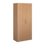 Mr Office Universal double door cupboard 1790mm high with 4 shelves, Beech