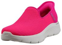 Skechers Women's Go Walk Flex Slip-ins-Relish Sneaker, Hot Pink, 8.5