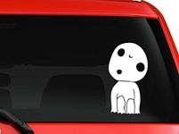 Princess Mononoke Kodama spirit car truck SUV window laptop Kitchen wall macbook decal sticker Approx 5 inches white