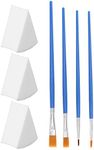 Acrylic Painting Brushes, Comfortable Grip Body Paint Brushes Set with Sponges Paint Brush Set for Body Face Art Painting