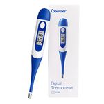 Berrcom Digital Thermometer for Adults, Oral and Underarm Thermometer for Babies and Kids Medical Thermometer with °C/°F Switch, Fever Alarm and Flexible Tip