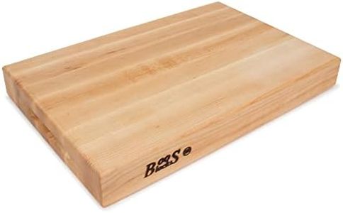 Boos Block Pro Chef Series – Planche Erable d'Amérique Du Nord – Billot De Cuisine - Planche a Decouper Professionnelle - Planche Apero XXL - Extra Épais – 46 x 31 x 6 cm