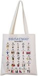 MNIGIU Broadway Musical Tote Bag Broadway Lover Gift Broadway Merchandise Musical Lover Gift (Shopping bag)