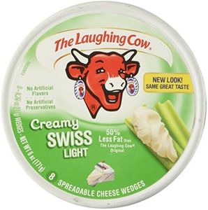 Laughing Cow Spreadable Cheese Wedges Light, 8 pieces
