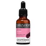 Soulflower Grapeseed Oil for Hair Growth, Acne, Pimple, Face Massage, Glowing, Radiant Skin 100% Pure, Natural & Cold Pressed Ecocert Cosmos Organic Certified, 30ml