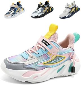 AFJYG Scarpe da Ginnastica per Bambino Leggera Bambina Sneaker Respirabile estive Corsa Casual Basket Rosa EU 29