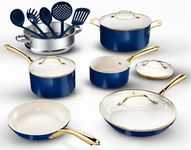 GOTHAM STEEL 15 Pc Ceramic Pots and