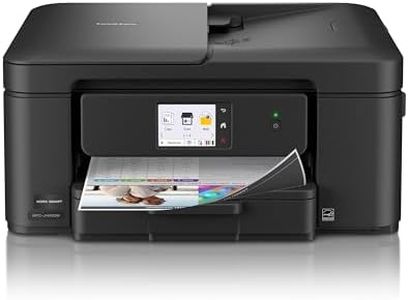 Brother Work Smart 1410 Wireless Color Inkjet All-in-One Printer with 2.7” Color Touchscreen and Automatic Duplex Printing | Includes Refresh Subscription Trial(1) (MFC-J1410DW)