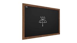 ALLboards Outdoor Chalkboard Waterproof Chalkboard with Varnished Wooden Frame 120x90cm, Chalk Writing Board, Outdoor Blackboard, Indoor