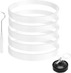 5 Pack Rubber Gaskets Replacement Seal White O-Ring for Nutri Ninja Blender Replacement for Ninja Auto-iQ Pro Extractor CT680 BL456-30 BL480 BL681A BL682 BL640 (3.94 inch Gaskets)