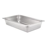 SignatureWares™ Commercial Stainless Steel Steam Table Pan, Full Size, 4" - STEAMPAN004