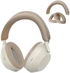 kwmobile Silicone Headband and Ear Pads Cover Set Compatible with Sony WH-1000XM5 - Covers - Beige