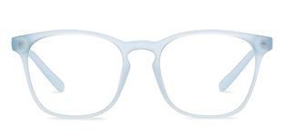 Lenskart HUSTLR - As Seen On Shark Tank | Peyush Bansal Glasses | Zero Power Bluecut & Antiglare Computer Eyeglasses | Sky Blue Full Rim Square | For Kids Age 8-12 yrs | Small | HP D15011