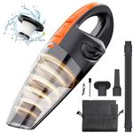 SIMWAL Handheld Vacuum Cleaner, Cordless Car Vacuum Cleaner with Washable HEPA Filter, Hand Vacuum Cleaner Cordless with 30 Min Run Time, Multiple Accessories for Car, Home, Kitchen