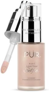 PUR (PurMinerals) PUR Cosmetics 4-in-1 Love Your Selfie Longwear Foundation and Concealer - Unique, Dual-Applicator Component - Covers Blemishes and Imperfection - Reduce Fine Lines and Wrinkles - MP3 - 30 ml Makeup