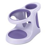 Polder BTH-7080-664 Style & Store Hair and Beauty Tool Storage Organizer, 9.6" x 5.1" x 6.7", Purple