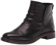 Franco Sarto Women's Marcus Ankle Boot, Black Leather, 5.5 UK