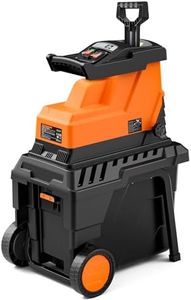 DOVAMAN GT10 Quiet Garden Shredder, 8-Teeth Roller Blade, Crush up to 40mm, Brushless 2500W Motor, 88dB, 55L Collection Box, 18:1 Shredding Ratio, Hassle-Free Shredding of Wood & Garden Debris