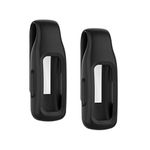 Weinisite Protective Case for Fitbit Inspire 2,Soft Silicone Replacement Clip for Fitbit Inspire 2 Activity Trackers (Black+Black)