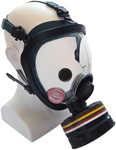 KYNG GAS Mask - 40 mm NBC Filter - Full Face Respirator Mask CBRN Survival & Tactical Gas Mask for Chemical Fumes, Particulates, and Smoke Protection, Military Grade Construction