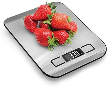 DMI Digital Food Scale and Kitchen Scale for Cooking, Baking and Meal Prep, Withstands up to 11 Pounds of Weight, Measures units between oz, g, mL, lb, oz, 304 Stainless Steel