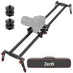 Zecti Camera Slider 32 "/80 cm Adjustable Carbon Fiber Camera Dolly Track Slider Video Stabilizer Rail for Camera DSLR Video Movie Photography Camcorder Stabili