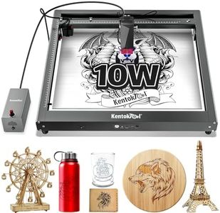 Laser Graviermaschine, JL7 Lasergravur Maschine Mit Air Assist, 10W Leistung Schnelles und Präzises Laser Cutter, APP Unterstützte Graviermaschine Geeignet für Holz, Metall, Acryl, Glas
