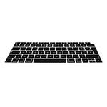 kwmobile Keyboard Cover Compatible with Apple MacBook Air 13" 2018 2019 2020 A1932 - QWERTY (Spain) Layout Keyboard Cover Silicone Skin - Black