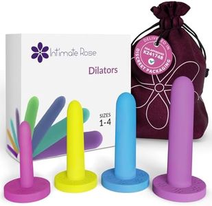 Intimate Rose Small 4-Pack Silicone Dilators for Women & Men, Sizes 1-4