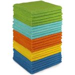 AIDEA Microfibre Cloth Pack of 24, Multifunctional Reusable Cleaning Cloths, Lint Free Streak Free Washable Cloth Duster for House, Kitchen, Car, Motorbike, Windows 30 x 30 cm