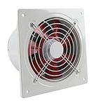 ECUTEE Axial Fan Industrial Exhaust Fan 10 100W Heavy Duty Ventilation Fan Wall Ceiling Extractor Fan Air Flow Ventilator for Warehouse Workshop Garage Gym Kitchen Bathroom (Plate Size 300mm×300mm)