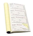 Pukka Pad, NCR Duplicate Receipt Book 140 x 276mm. 4 Receipts per Page. 200 Duplicate Sets. Micro-perforated. Serially Numbered. Side Taped Book DCU1520