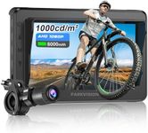 PARKVISION Handlebar Bike Mirror, Bicycle Rear View Camera with Anti-Glare Sunshade, 4.3'' HD 1080P Monitor, 8000mah Battery, 120° Wide Angle View, Bike Camera for Mountain,Ebike,Road Bike