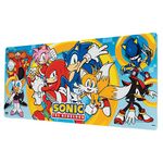 Grupo Erik Sonic Green Hill Zone Adventures XXL Mouse Mat - Desk Pad - 31.5" x 13.78" Non-Slip Rubber Base Mouse Pad, Gaming Mouse Pad, Keyboard Mouse Mat - Sonic The Hedgehog Gifts