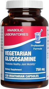 Vegan Glucosamine Joint Health Supplement - Soft Tissue Cartilage Tendon and Ligament Supplement for Enhanced Mobility Comfort & Flexibility - Non-GMO Shellfish Free & Made in The USA - 120 Servings