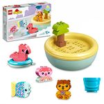 LEGO 10966 DUPLO Bath Time Fun: Floating Animal Island Bath Toy for Babies and Toddlers 1.5 plus Years Old, Baby Bathtub Water Toys, Easy to Clean